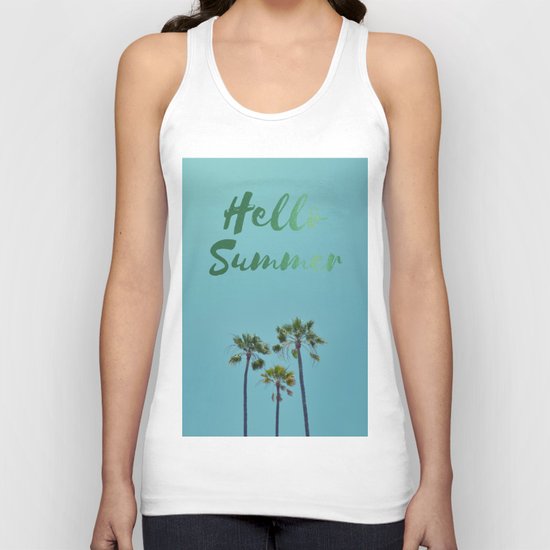 Hello Summer Unisex Tank Top