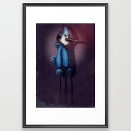 Mordecai from Regular Show Framed Art Print