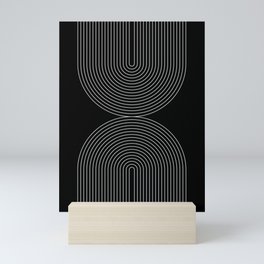 Modern Double White Arch Mini Art Print