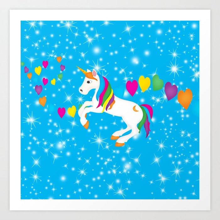 Magical Unicorn Art Print By Debramiller Society6