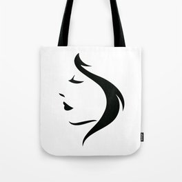 The Woman - Black and White Tote Bag