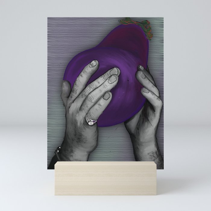 Unsolicited Eggplant Mini Art Print