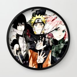 Minimalist Silhouette Hero Wall Clock | Madara, Ninja, Sakura, Minimalist, One Piece, Hashirama, Jiraiya, Minato, Manga, Attack On Titan 