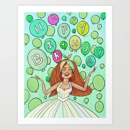 Celebration Girl - Poppy  Art Print