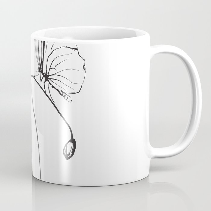 Butterfly on a little flower 5 Coffee Mug