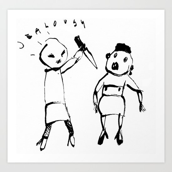 JEALOUSY Art Print