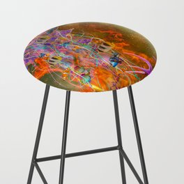 Fire Deer and the Jellyfish Bar Stool