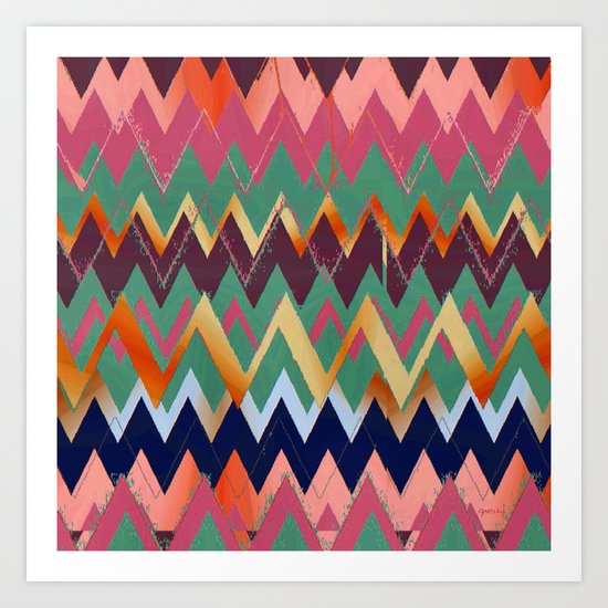 Jagged Art Print