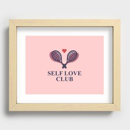 Self Love Club- Tennis Recessed Framed Print