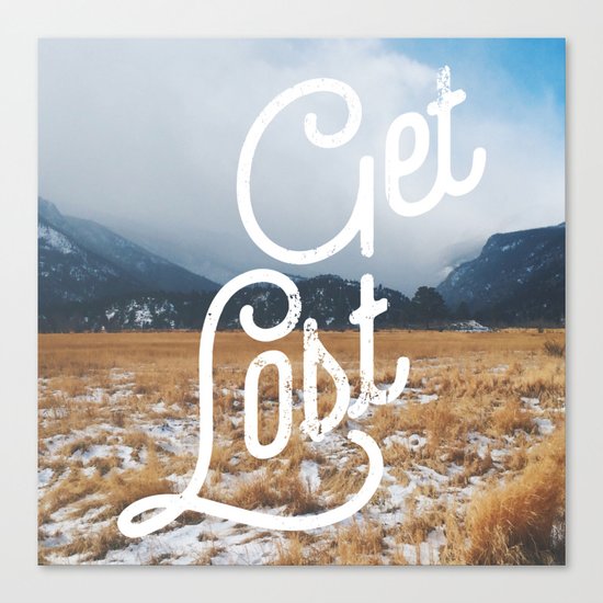 Get Lost Canvas Print
