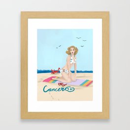 Cancer Girl Framed Art Print