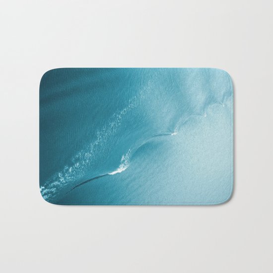 Ripple in Time (aqua) Bath Mat
