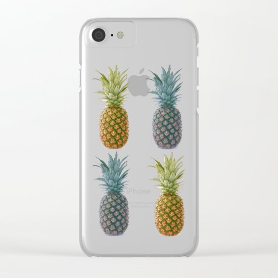 pineapple pattern Clear iPhone Case