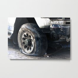 Flat Tire! Metal Print | Photo, Vintage 
