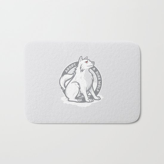 Adopt A Dire Wolf Bath Mat