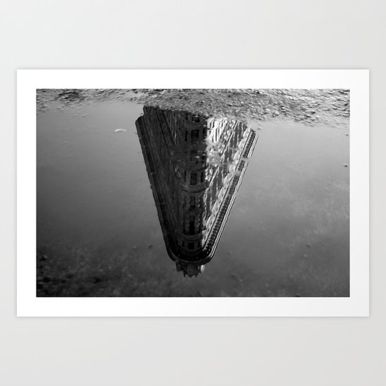Flatiron Puddle Art Print