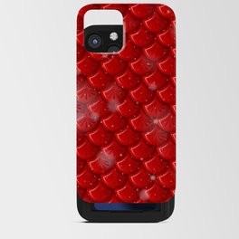 red mermaid skin pattern iPhone Card Case