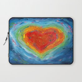 Rainbow Heart Healing Laptop Sleeve