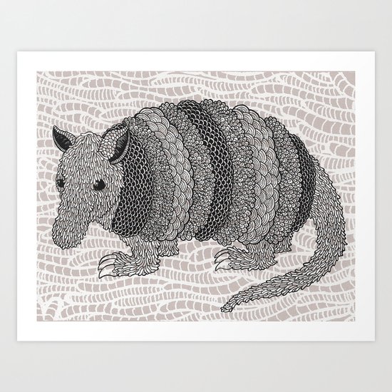 Armadillo Art Print