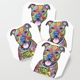 Colourful Pit Bulls, Pit Bulls Gift Coaster