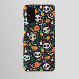 Mexican Sugar Skulls Flowers Pattern Android Case