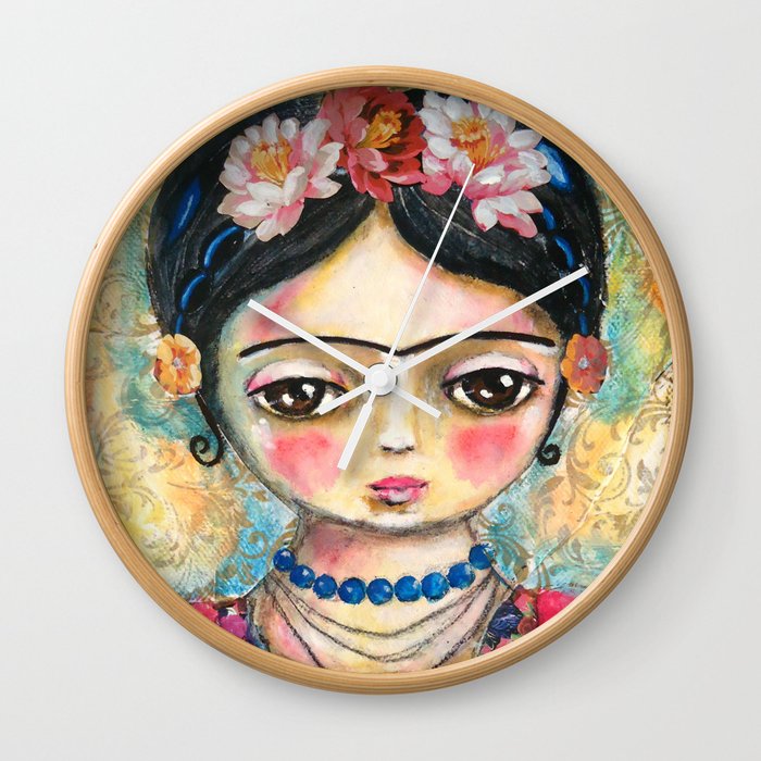 The heart of Frida Kahlo  Wall Clock