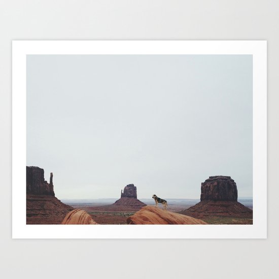 Monument Dog Art Print