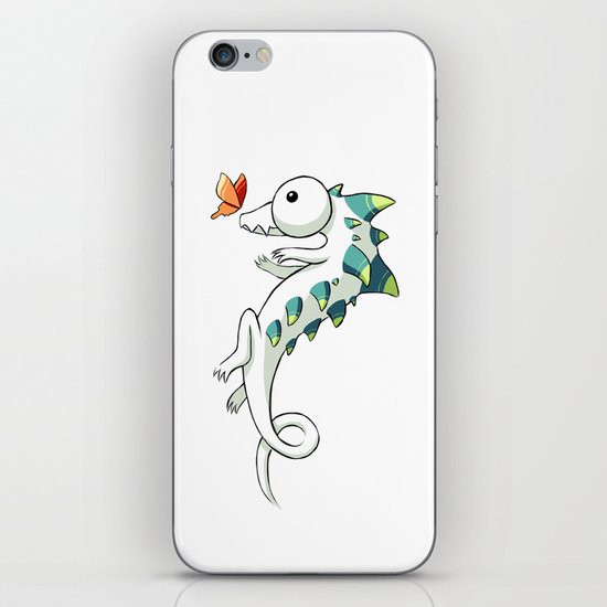 Crocodile and a Butterfly iPhone & iPod Skin
