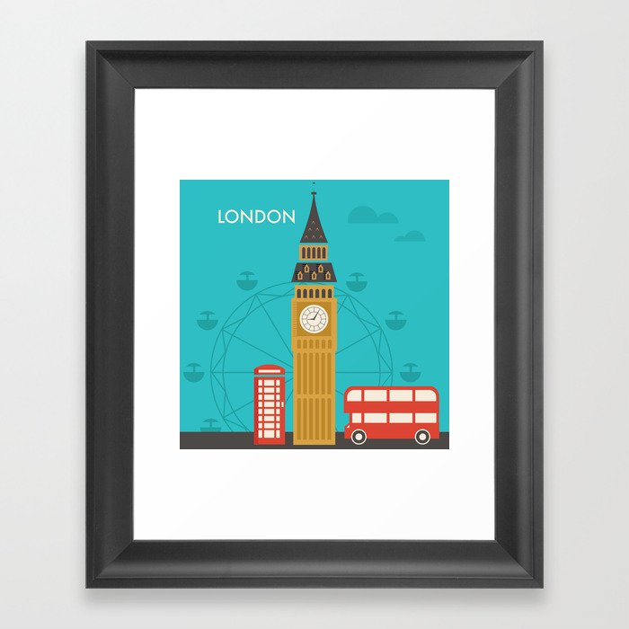 Attractions of London Framed Art Print