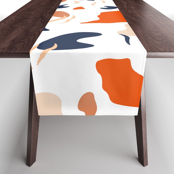 Colorful Cutouts Abstract Table Runner
