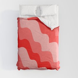 Red wavy gradient  Comforter