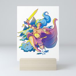 Woman God Warrior Mini Art Print