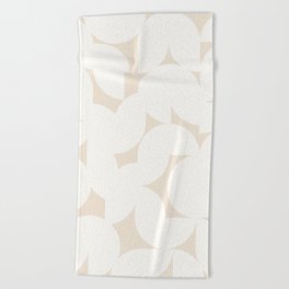 Abstract Shapes - Neutral White I Beach Towel