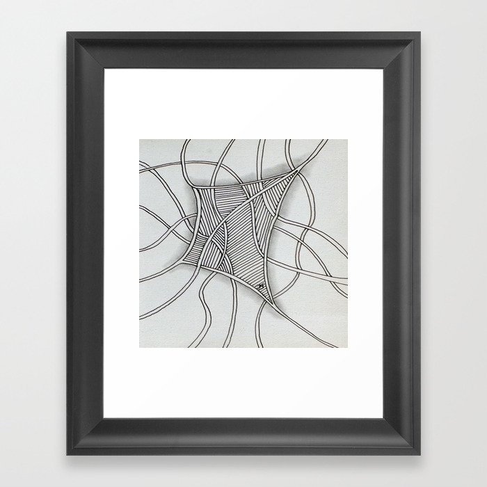 Tangled Net Framed Art Print