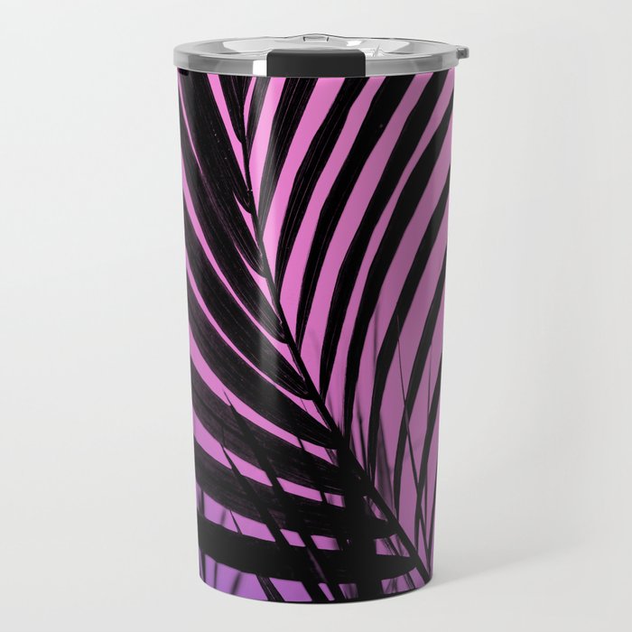 Simple palm leaves paradise with gradient Travel Mug