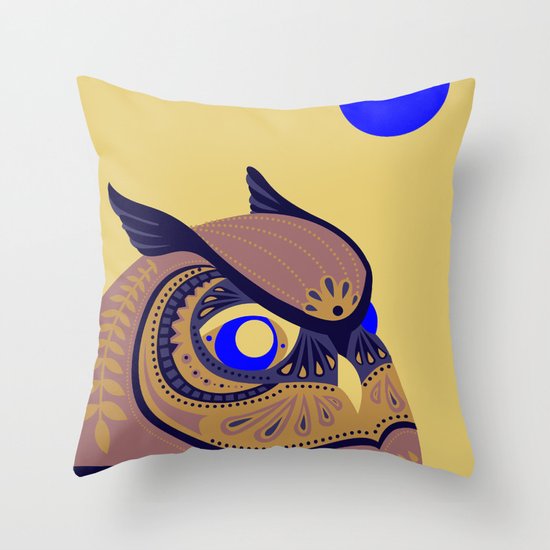 Night Owl Throw Pillow