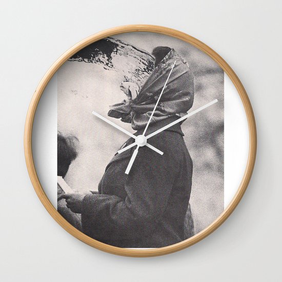 Human Water Fountain Wall Clock