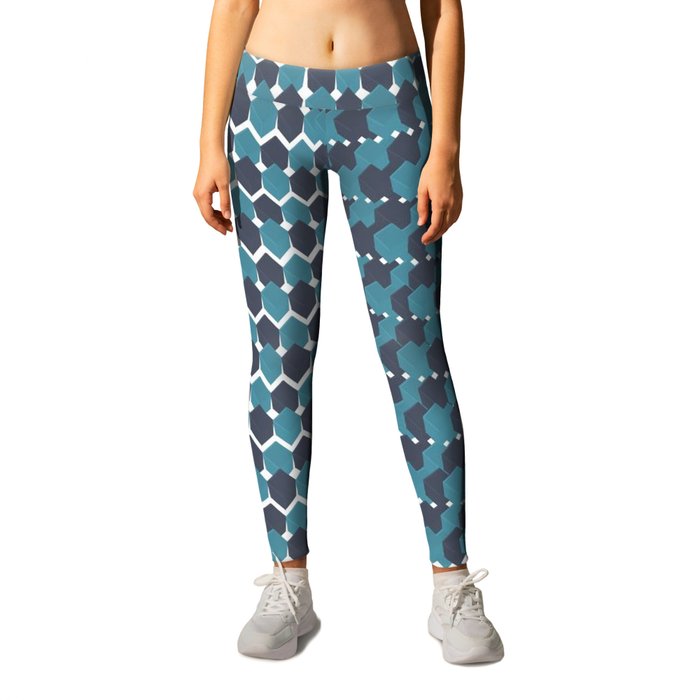 Cubist Ornament Pattern Leggings