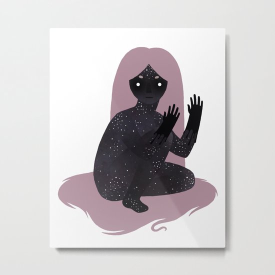 Space Girl 5 Metal Print