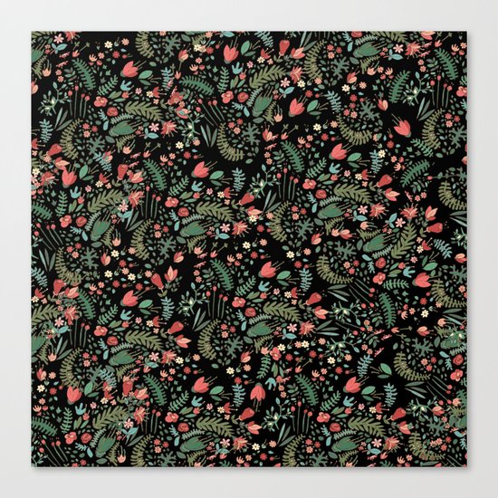 black garden Canvas Print