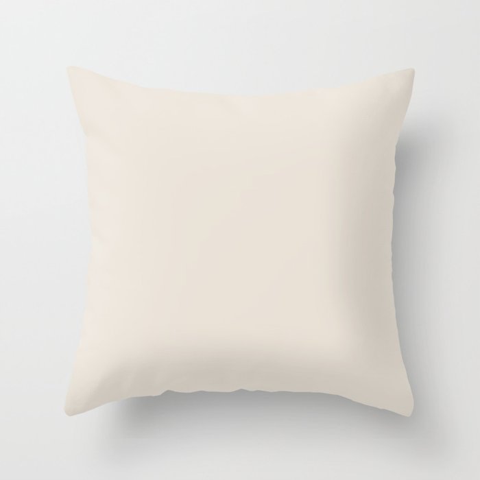 Off White / Cream / Ivory Solid Color Pairs Sherwin Williams Porcelain SW 0053 / Accent Shade / Hue Throw Pillow