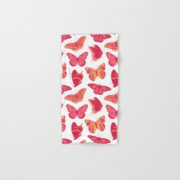 Texas Butterflies – Pink and Orange Pattern Hand & Bath Towel
