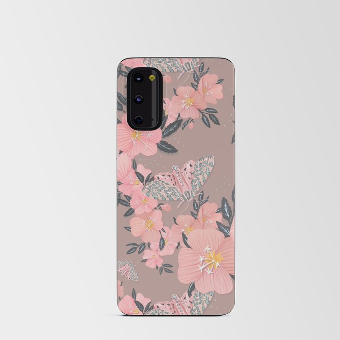 Primrose and Tiger Moth Pattern Android Card Case