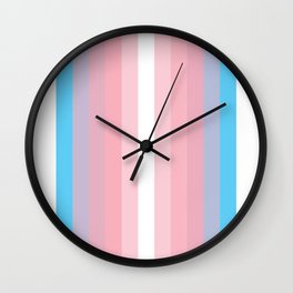 Transgender Pride Gradient Wall Clock