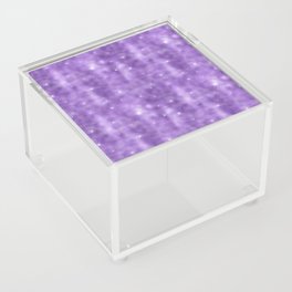 Glam Lavender Diamond Shimmer Glitter Acrylic Box