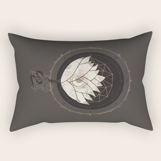 Lotus Rectangular Pillow
