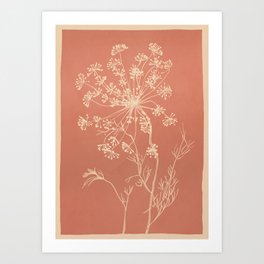 Minimalist Wild Plant 11 Art Print