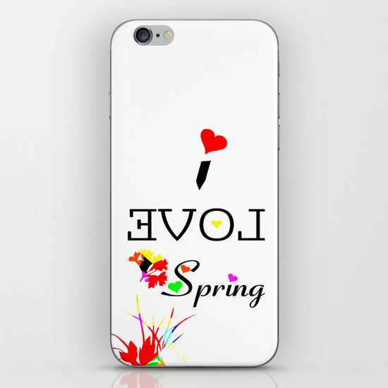 I LOVE SPRING iPhone & iPod Skin