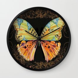 Spanish Butterfly Wall Clock