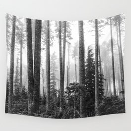 Pacific Northwest Mountain Forest Wanderlust Wall Tapestry
